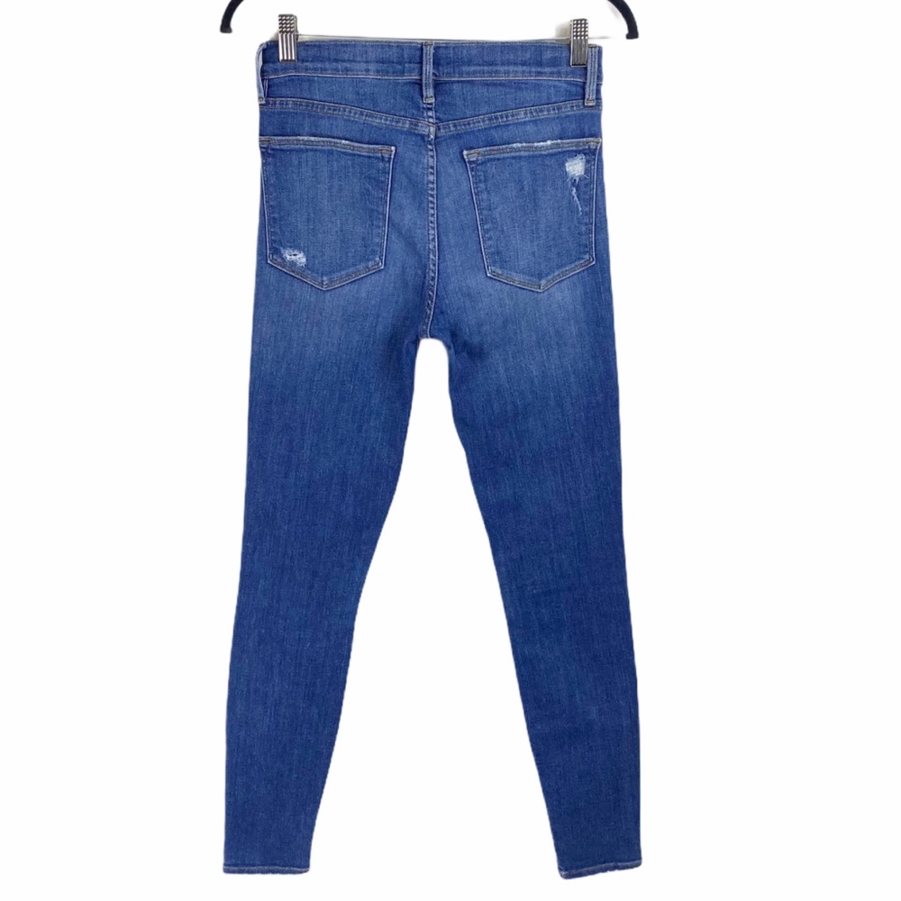Frame Distressed Le High Skinny Jeans Size 26 - Picture 3 of 16